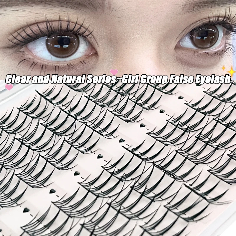 New DIYA/M A-type false eyelashes 8-12mm mixed false eyelashes, natural fairy eyelashes, Korean makeup personal cluster eyelashe