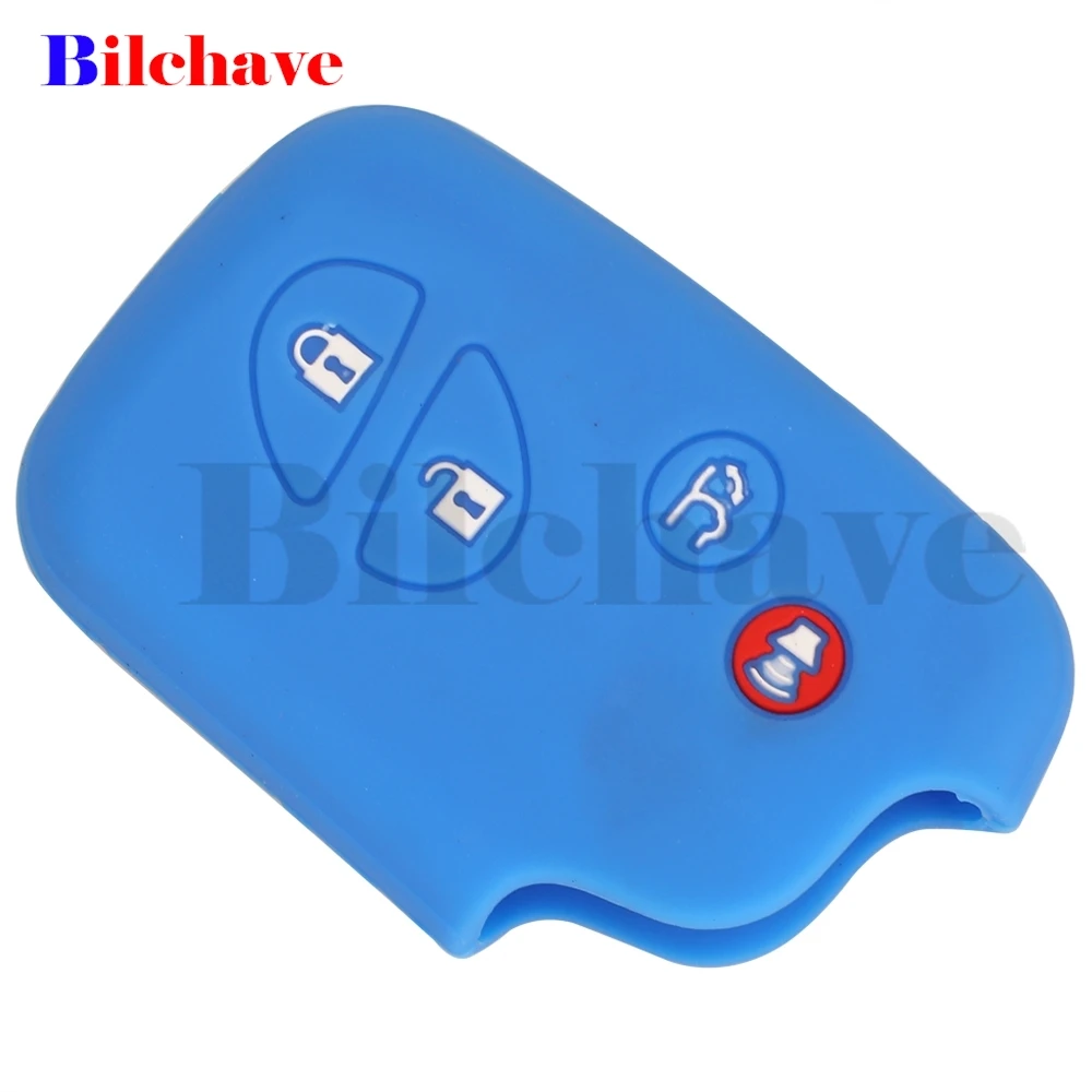 jingyuqin 4 Buttons For Lexus IS250 ES240 ES350 RX270 RX350 RX300 Fob Remote Silicone Rubber Car Key Cover Case Keyless Holder