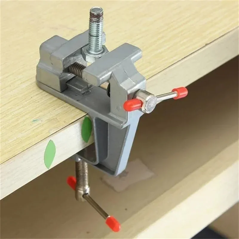 Universal Table Vise Home 3.5inch Aluminum Mini Jewelers Hobby Clamp On Bench DIY Household Flat Mouth