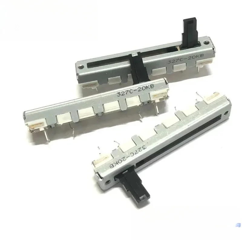 10PCS 4.5cm Straight Slider Potentiometer B20K with Tap 4-Pin for 800 Cassette Player Volume Control