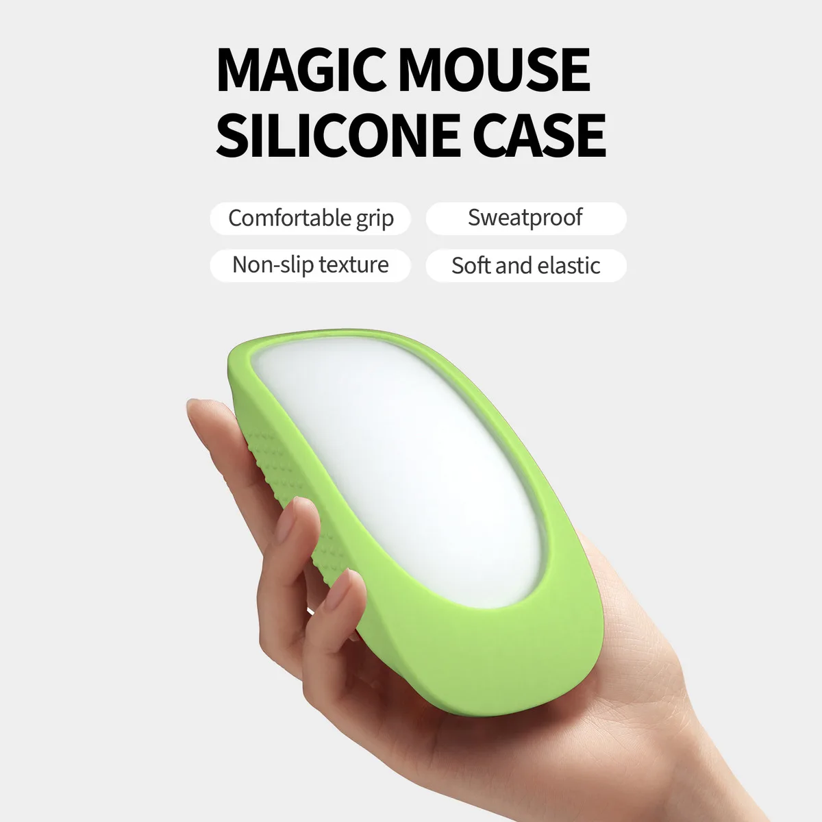 Thickened design at the thumb and pinky touch points on both sides, compatible with Apple Magic Mouse 2/1 silicone mouse covers. - view 6