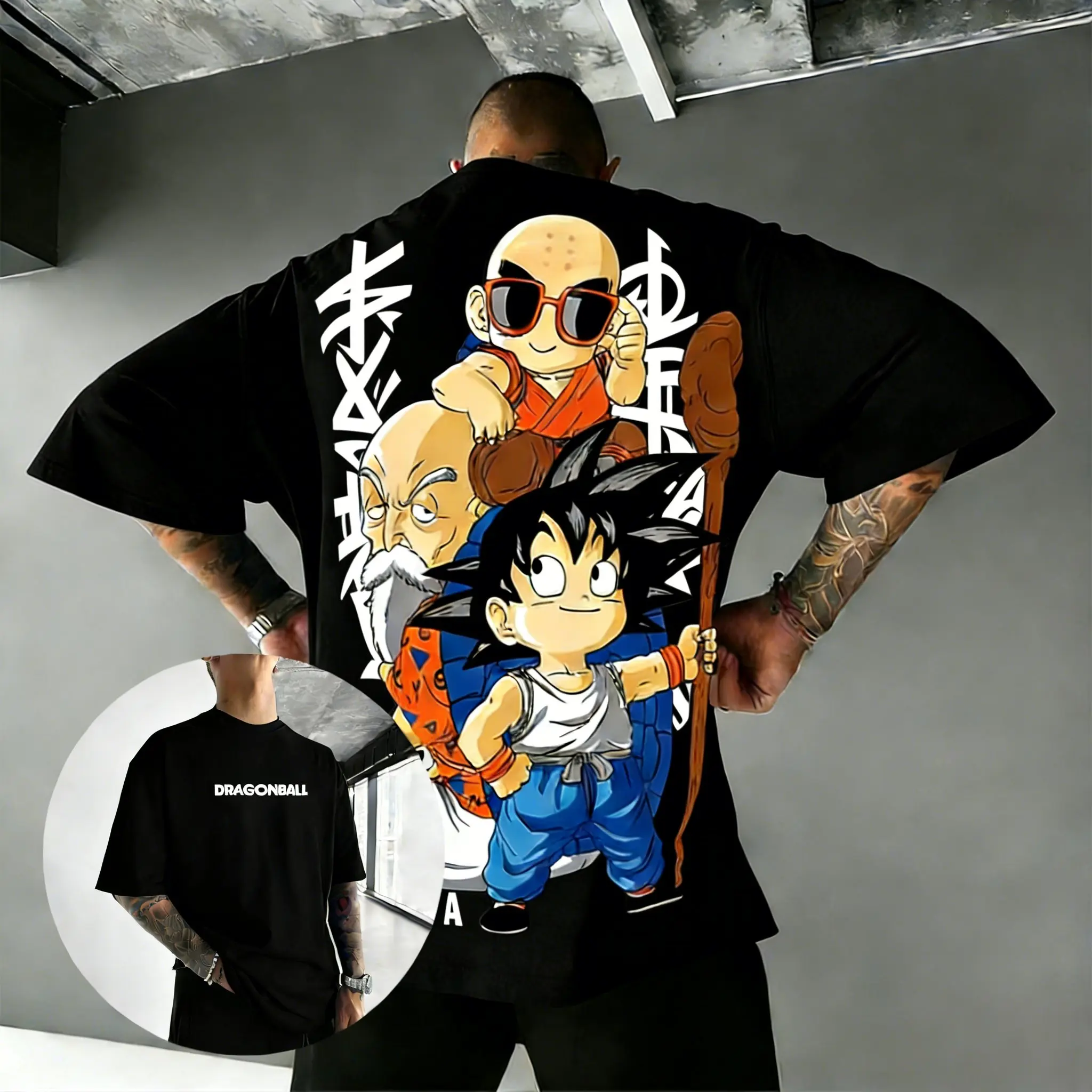 

Футболка с принтом Dragon Ball для мужчин и женщин, летняя, хлопковая, с коротким рукавом, повседневная, уличная, графическая, в стиле отаку, хип-хоп, модная, Y2K, 2026