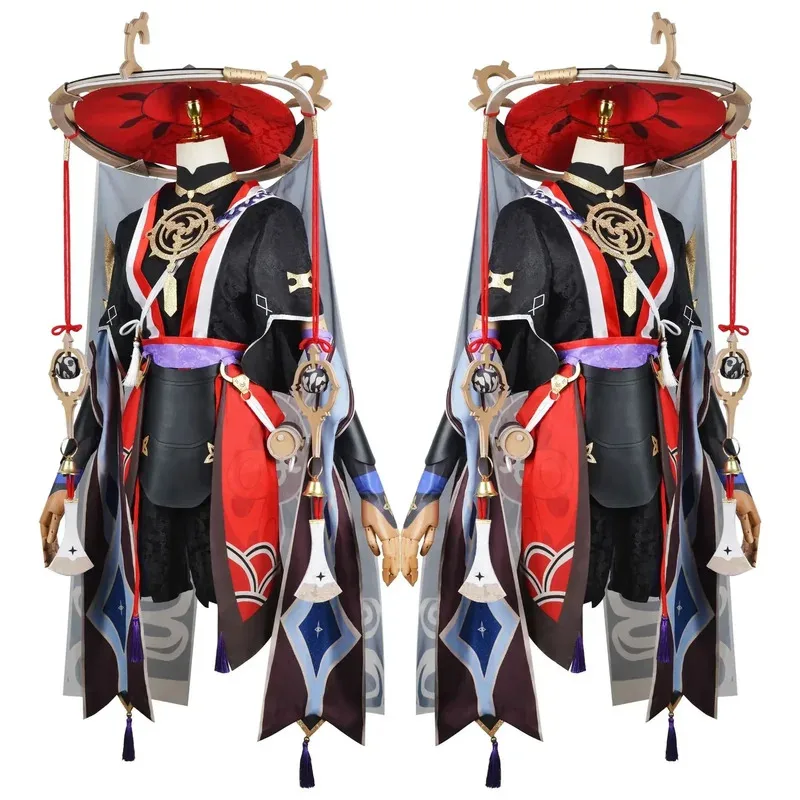 애니메이션 게임 Genshin Impact Scaramouche 코스프레 의상 모자 신발 가발 애니메이션 할로윈 Genshin Cosplay Scaramouche Costume for Men