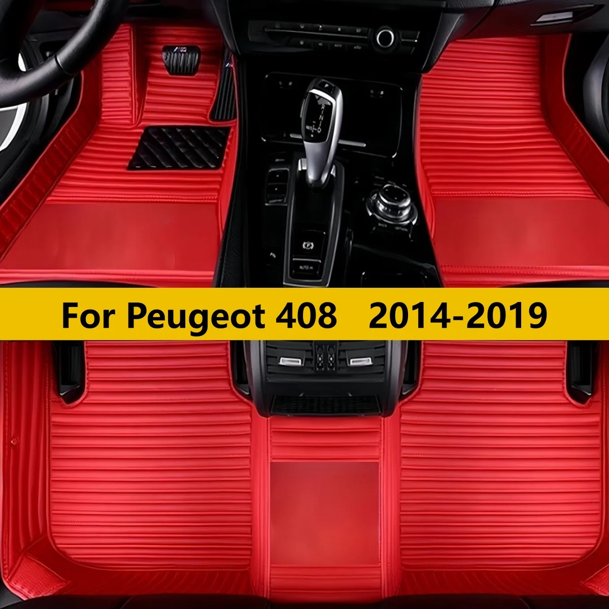 

Автомобильные коврики на заказ для Peugeot 408 2014-2019, водонепроницаемые, полный комплект, аксессуары для автомобилей