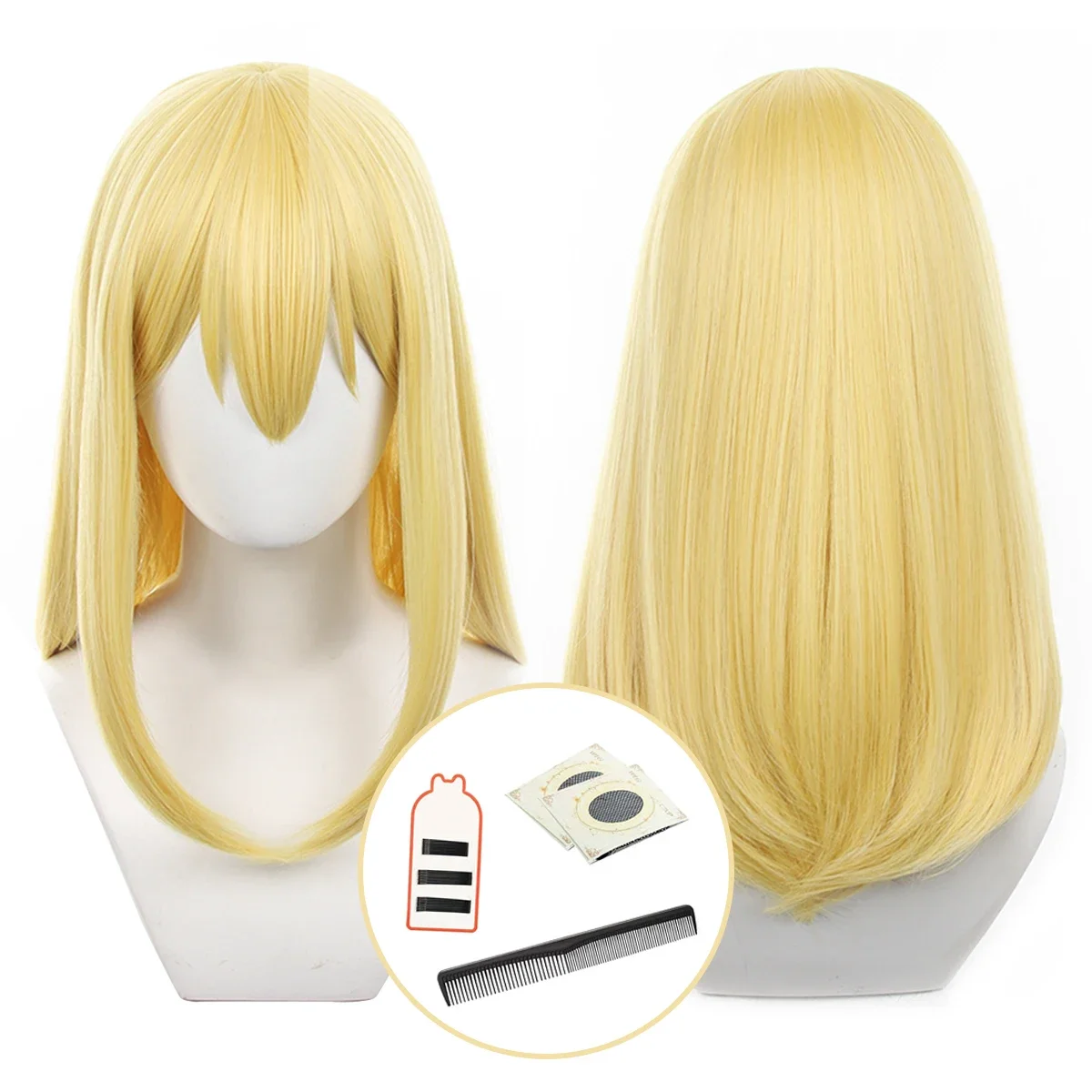 

Cosplay Mashle Anime Lemon Irvine Cosplay Wig Rose Net Synthetic Fiber Adjustable Size Cos Convention Halloween Christmas Gift