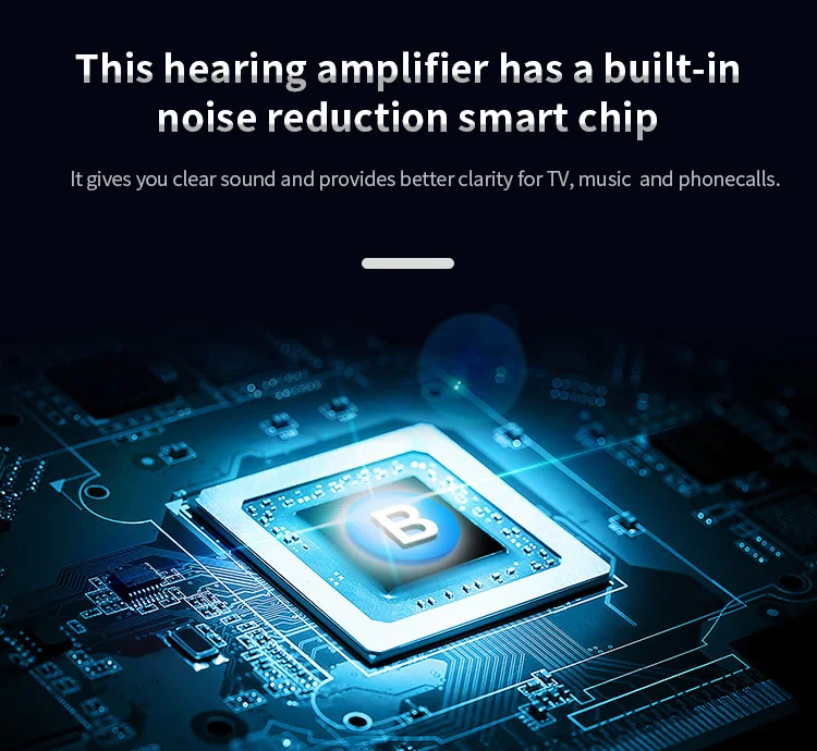2025 New Rechargeable Bluetooth Portable Sound Amplifier Earphones Auxiliary Listening Noise Reducing Audiphone Elderly Gifts
