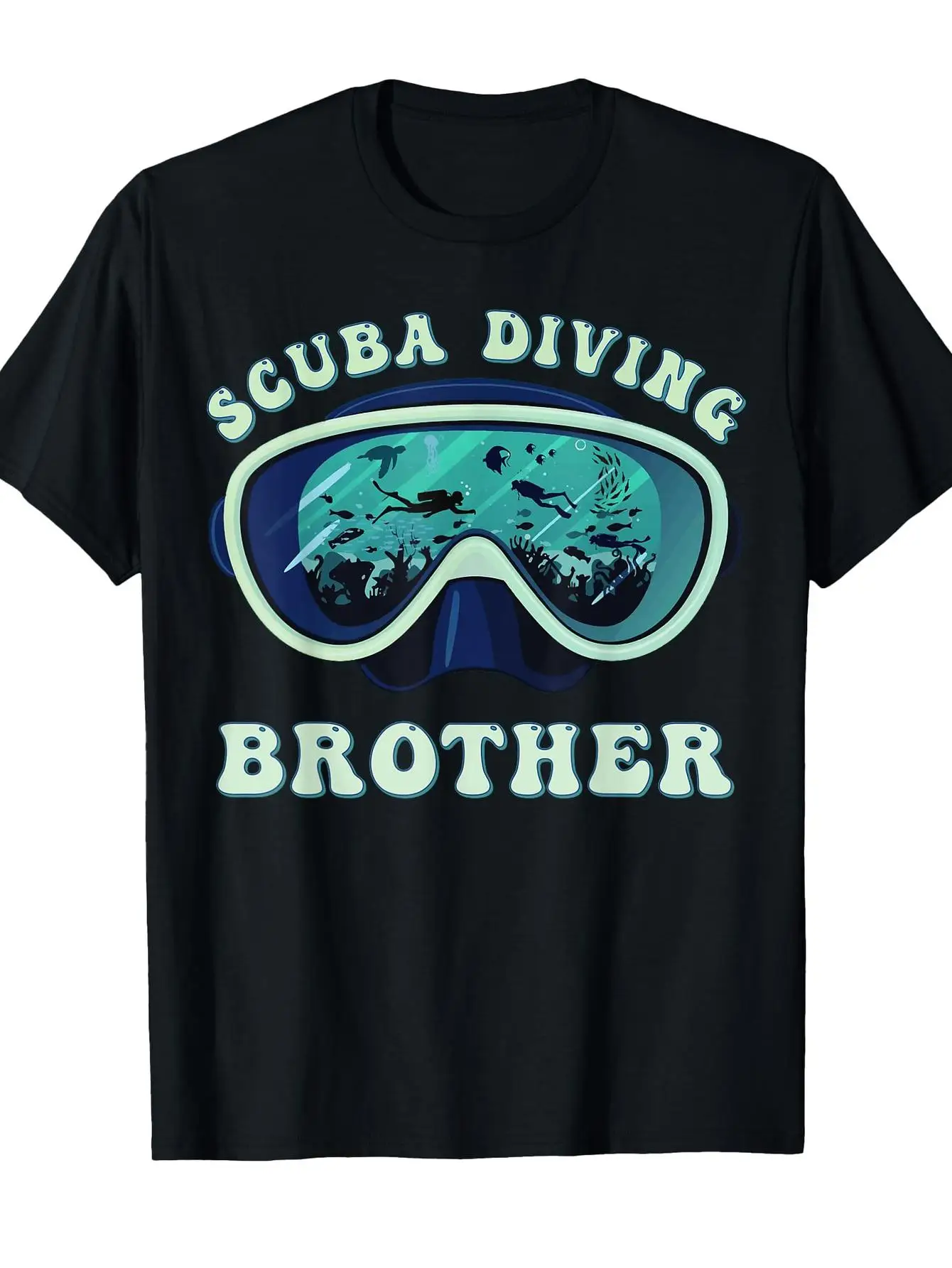 

Men'S & Women'S Diving Graphic T-Shirt Soft Breathable Fabric Print Casual Streetwear Round Neck Tee