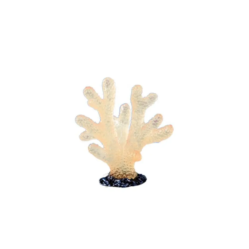 

Decorative Simulation Coral Reefs Realistic Resin Luminous Coral Model Artificial Coral Fluorescent Glowing Decor Coral Aquarium