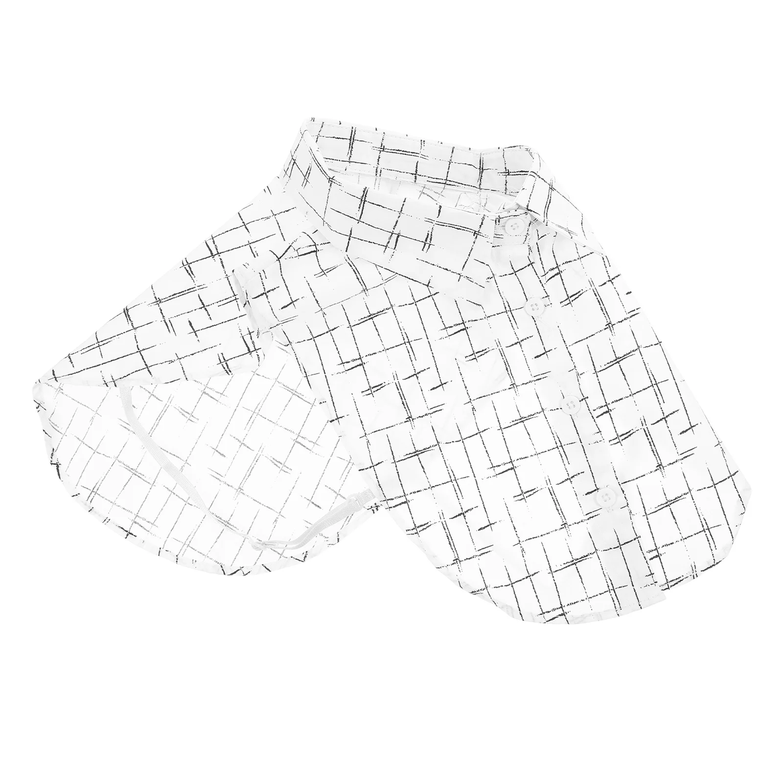 

Plaid Fake Collar Detachable Cotton Vintage for Women Blouse Shirt Dress Retro Grid Collar Fashion Accessories