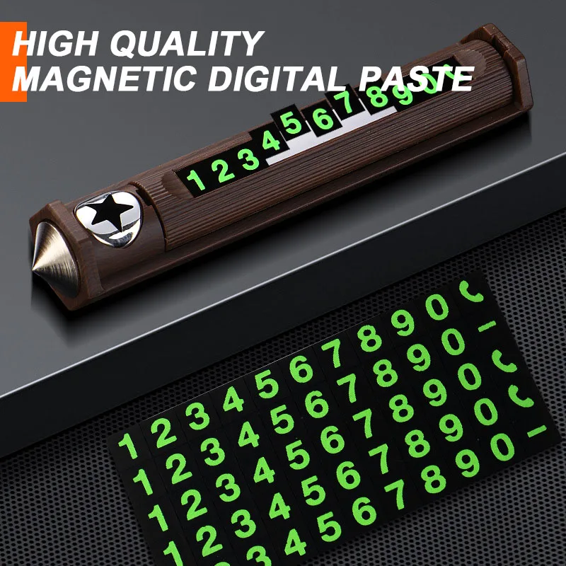 SEAMETAL Car Safety Hammer Temporary Parking Card Multifunctional Auto Glass Window Breaker Park Number Plate Car Emergency Tool