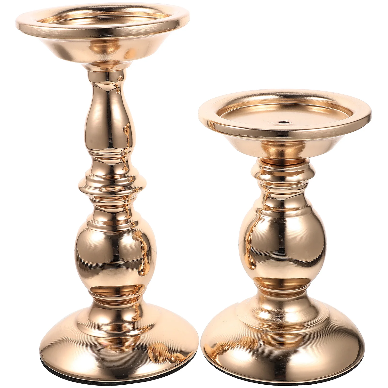 2 قطعة حامل الحديد المطاوع الرجعية خمر نمط الشمعدان لحفل عشاء رومانسي ديكور المنزل حامل سطح المكتب #1