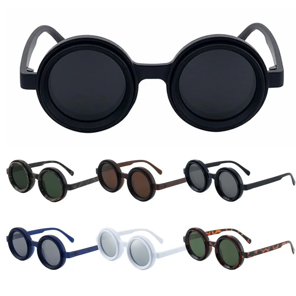 

New ND2-400 Adjustable Dimming Glasses ND Filter 9 Level Fishing Sunglasses Round UV400 Sun Glasses Outdoor