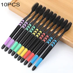 Adult Bamboo Charcoal Soft Bristle Toothbrush Oral Care Teeth Cleaning Tool Orthodontic Braces Toothbrushes Dental Tooth Brush