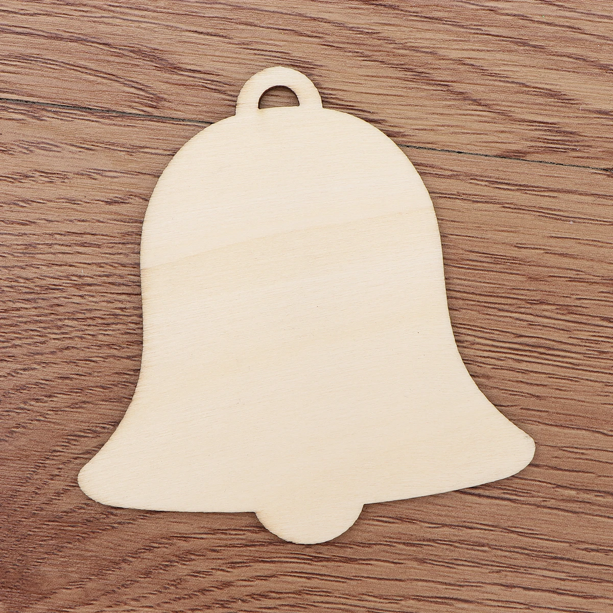 

10 Pcs Bell Ornaments Christmas Decorations Bells Shape Wood Vintage Cut Out Bamboo Decors