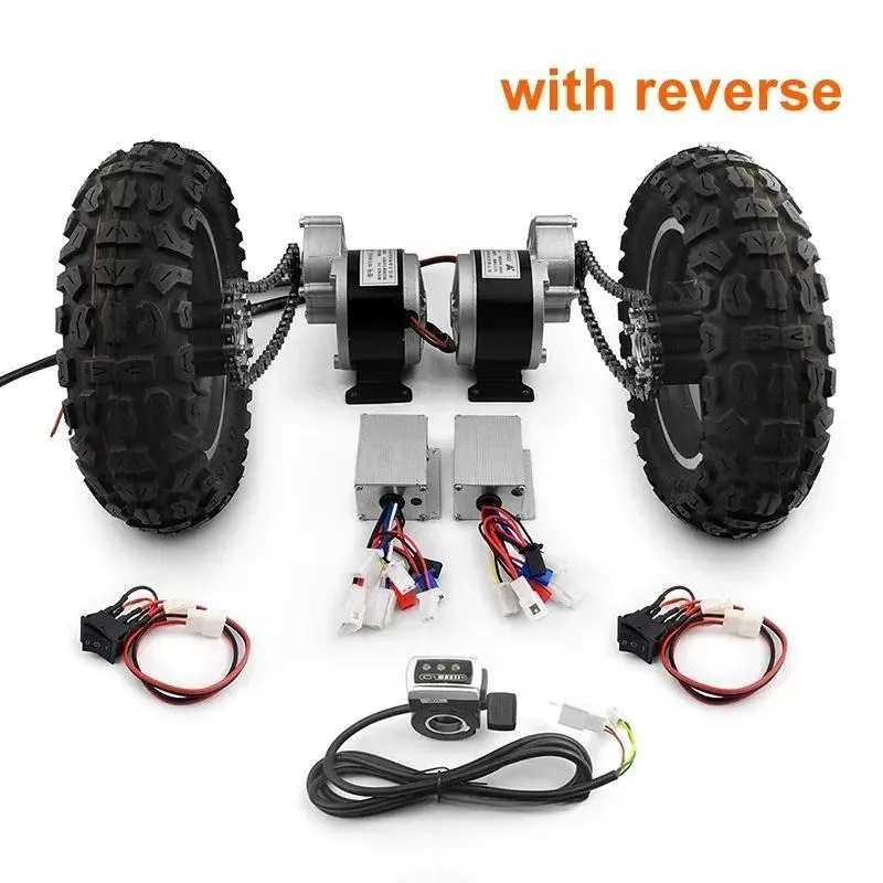for 10 Inch Dual Drive Gas Wheel Reverse Electric Conversion Kit Easily Carries 200kg Trolley Flatbed