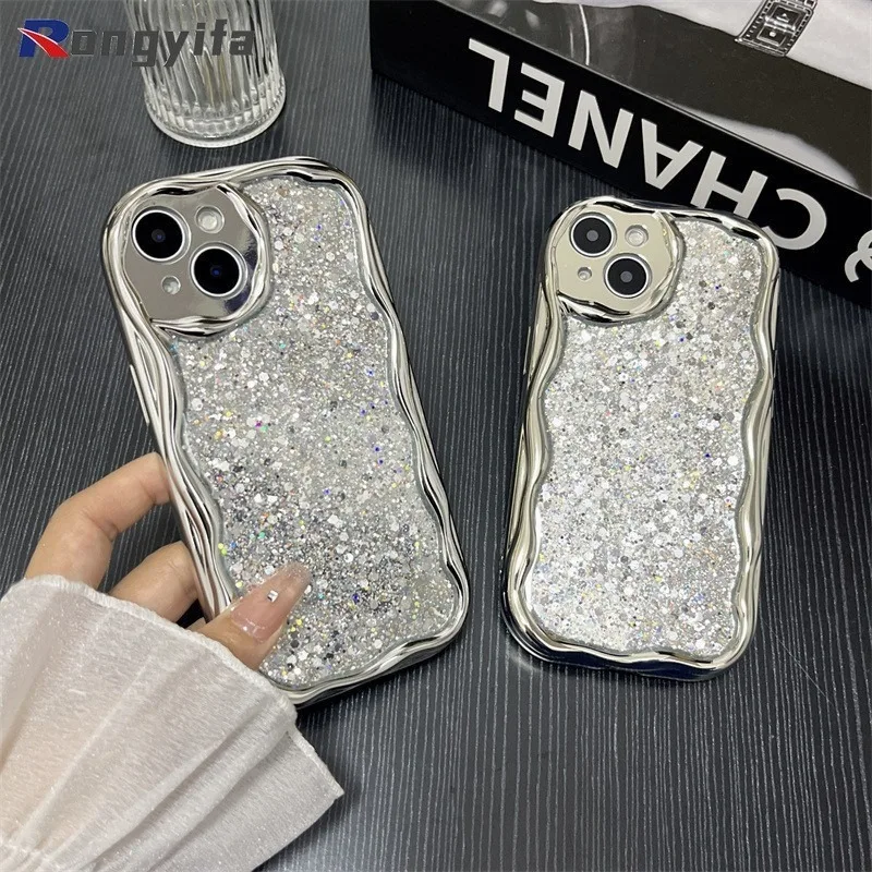 حافظة لامعة من الفضة لفيفو y20i y20s y20t y12s y11s y12a x100 x90s x80 x70 pro x60 x50 x30 pro