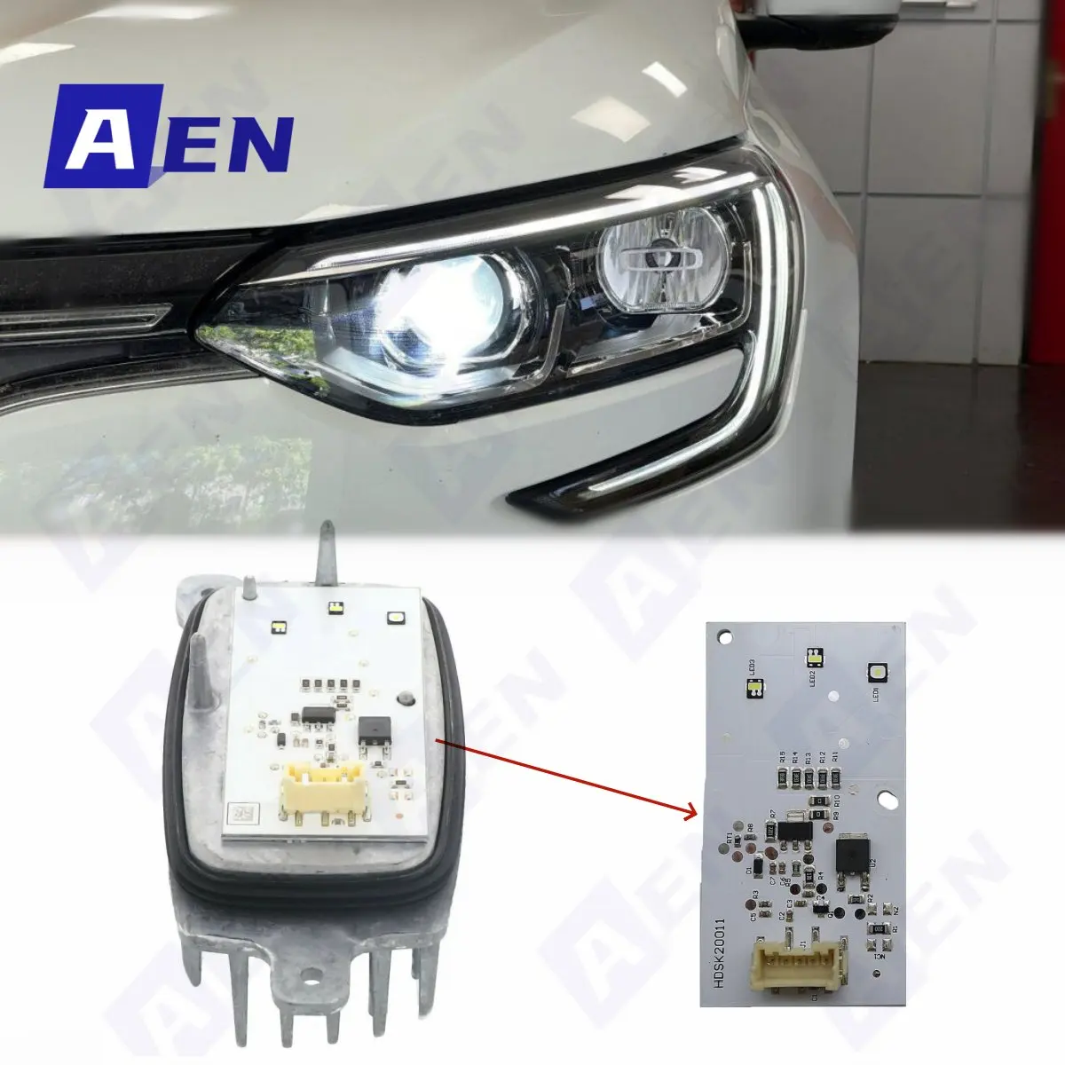 

Ярко-белая светодиодная плата DRL для фар Renault Megane IV 2016-2022 годов, модуль дневных ходовых огней 285759447
