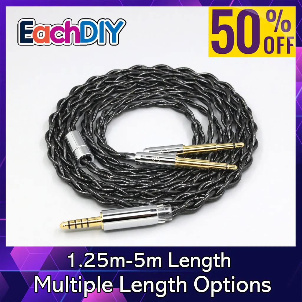 

99% Pure Silver Palladium Graphene Floating Gold Cable For Meze 99 Classics NEO NOIR Headset Headphone LN008334