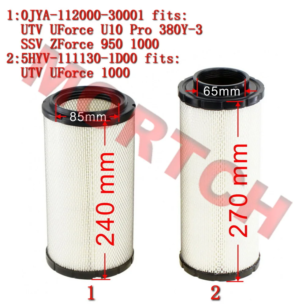 Air Filter Element 5HYV-111130-1D00 For CFMoto UTV UForce 1000XL Alpine CM1000UZ-2A CM1000UZ-A SSV ZForce 1000 CF1000UTR-C