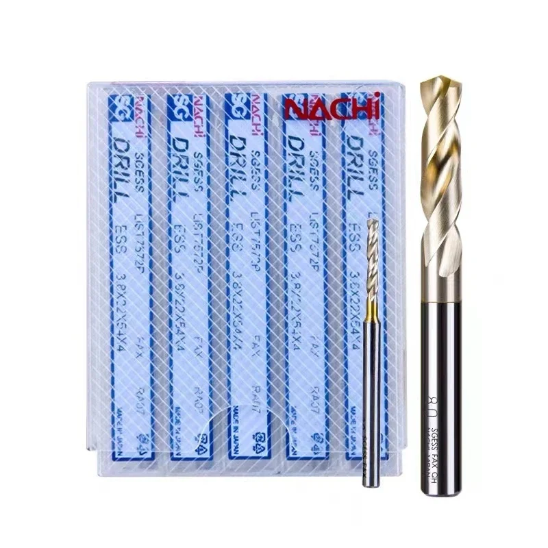 100% Original NACHI SG Powder Metallurgy Speed Steel Drill Bit LIST 7572P 0.5 0.55 0.6 0.65 0.7 0.75 0.8 0.85 0.9 MM 0.5-0.95MM