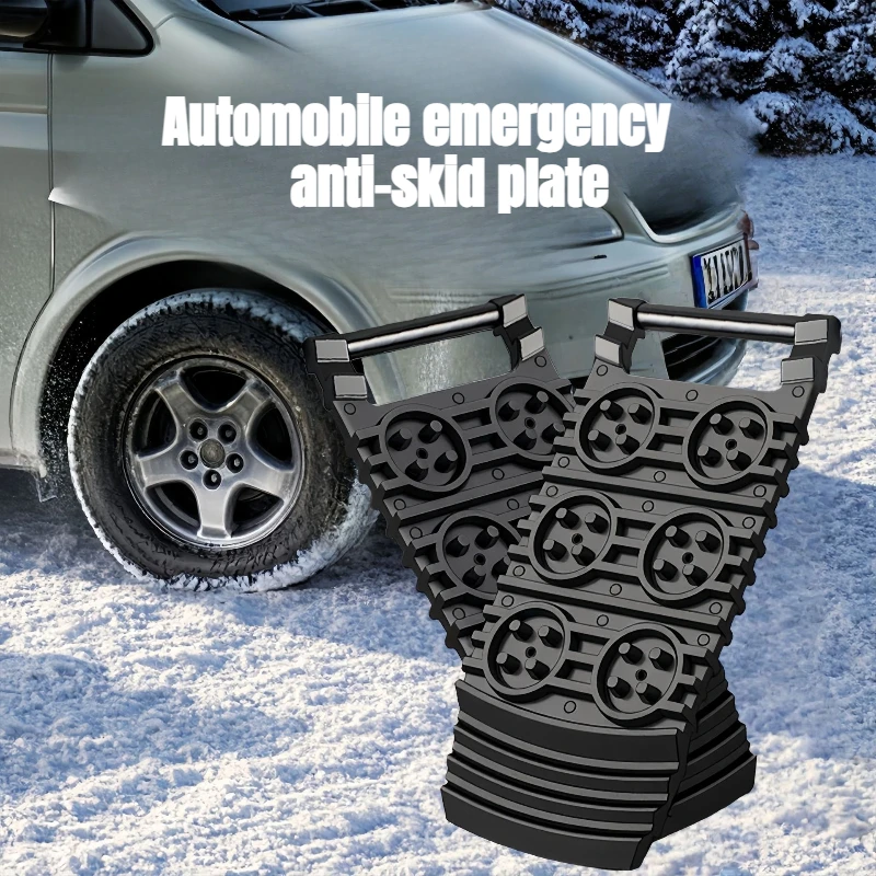 1Pc Car Traction Boards for Snow Mud Sand - Emergency Tire Traction Mats, Anti-Slip Recovery Tracks for Car Off Road Self Rescue