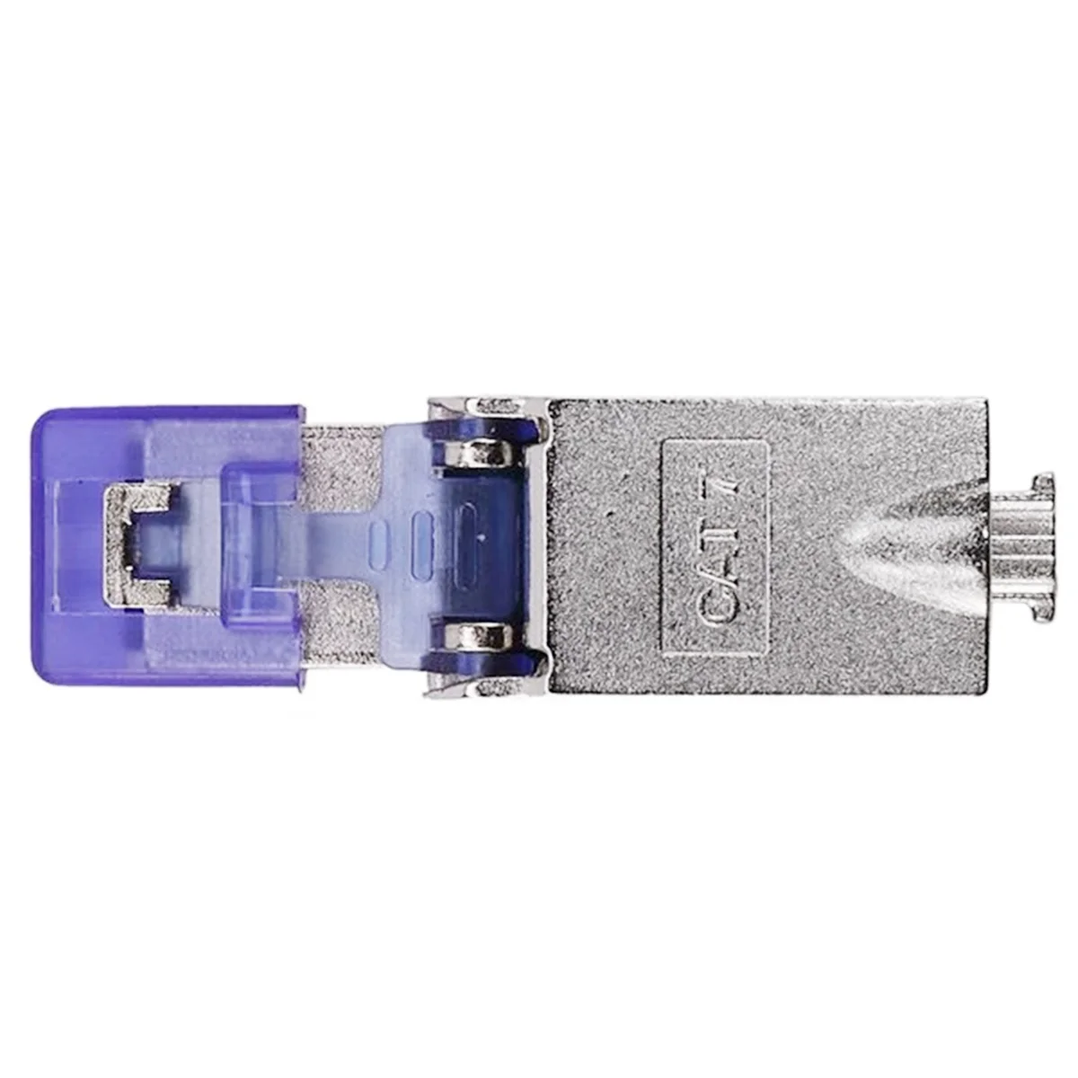 Yours 10 قطعة CAT7 RJ45 موصل التوصيل دون أداة العقص 23/24AWG سبائك الزنك محمية كابل الشبكة RJ45 التوصيل أ