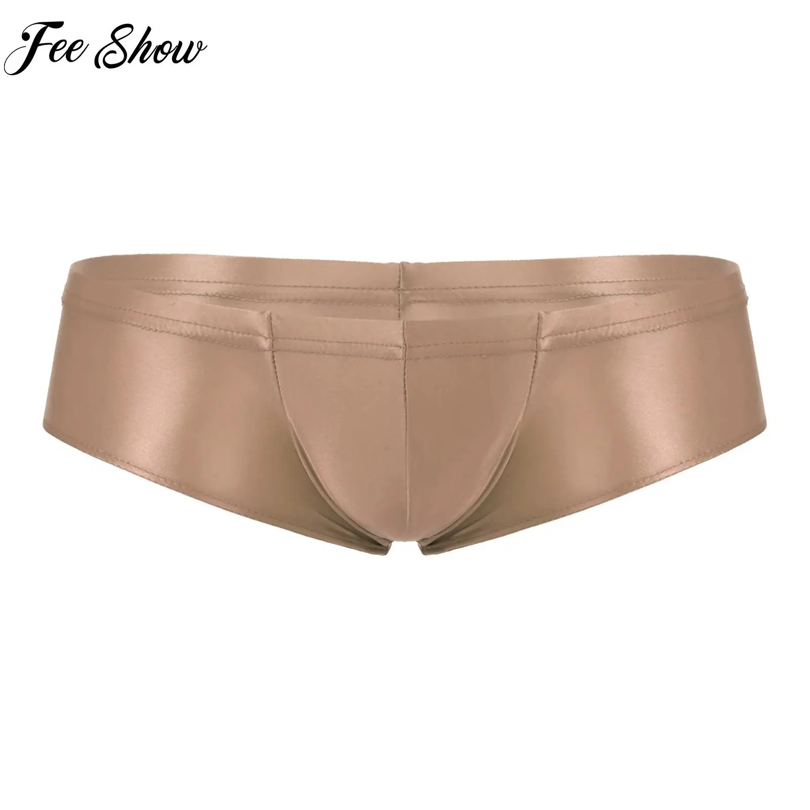 

Men's Swimsuit Solid Color Low Rise Briefs Panties Swimwear Elastic Waistband Underpants Beach Pool Party Sunbathing Underwear