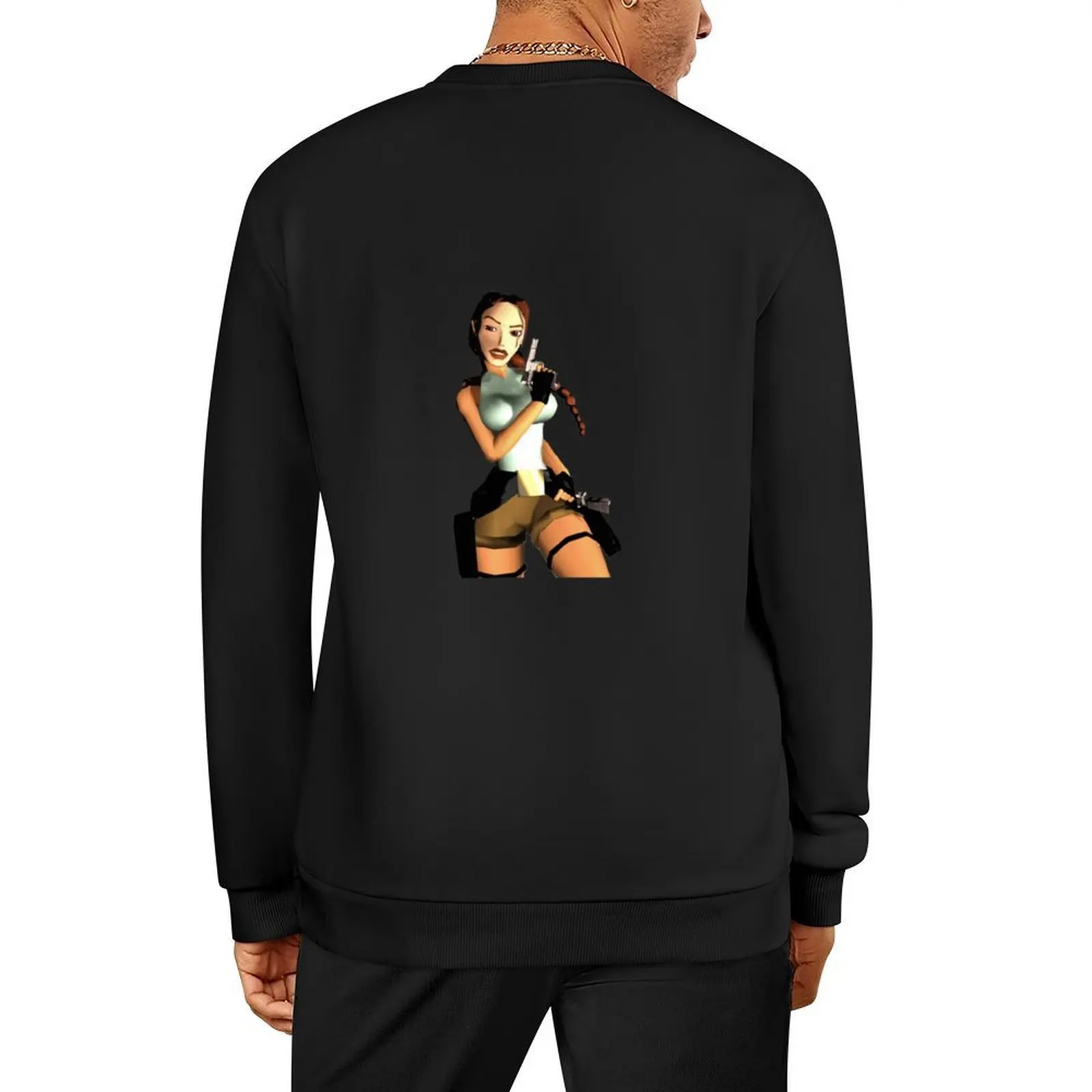 

Lara Croft in Tomb Raider 2 Pullover autumn tracksuit anime clothing winter clothes oversize sweatshirts