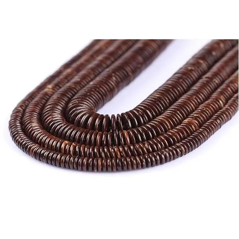 150-100Pcs/Lot Round Natural Coconut Shell Wooden Beads Loose Spacer Beads For Jewelry Making DIY Necklace Bracelet Accessories