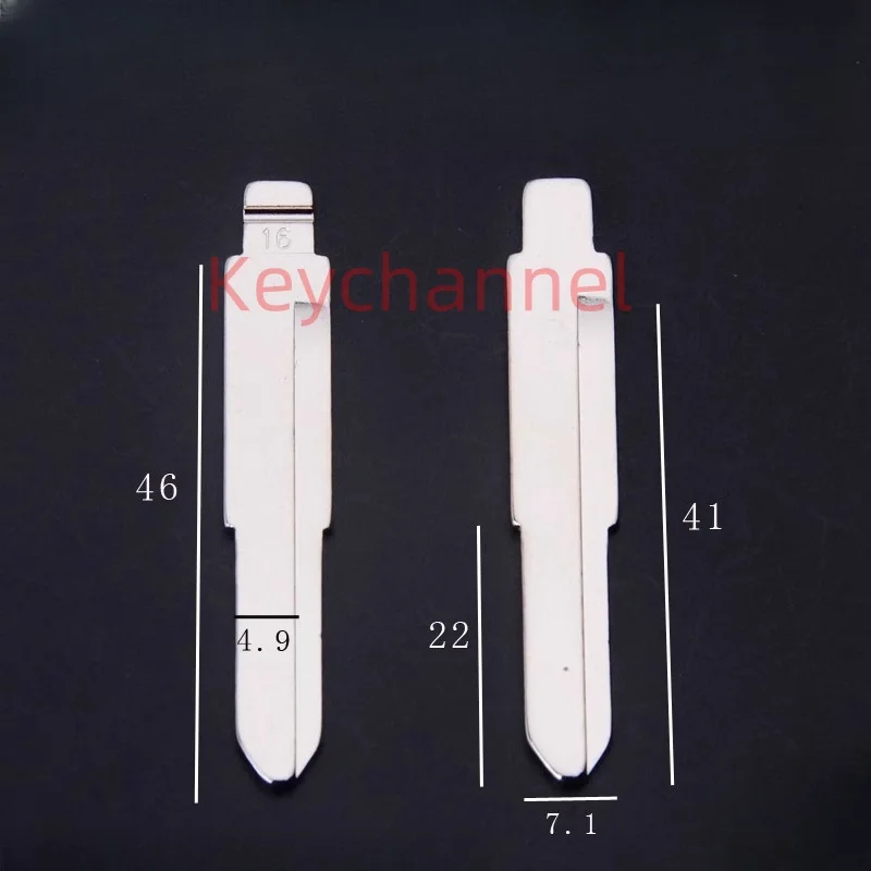Keychannel 10PCS Universal Car Key Blade #16 KD Flip Key Blank for KEYDIY Xhorse Remote for Mitsubishi Wuling FAW Haima SOUEAST
