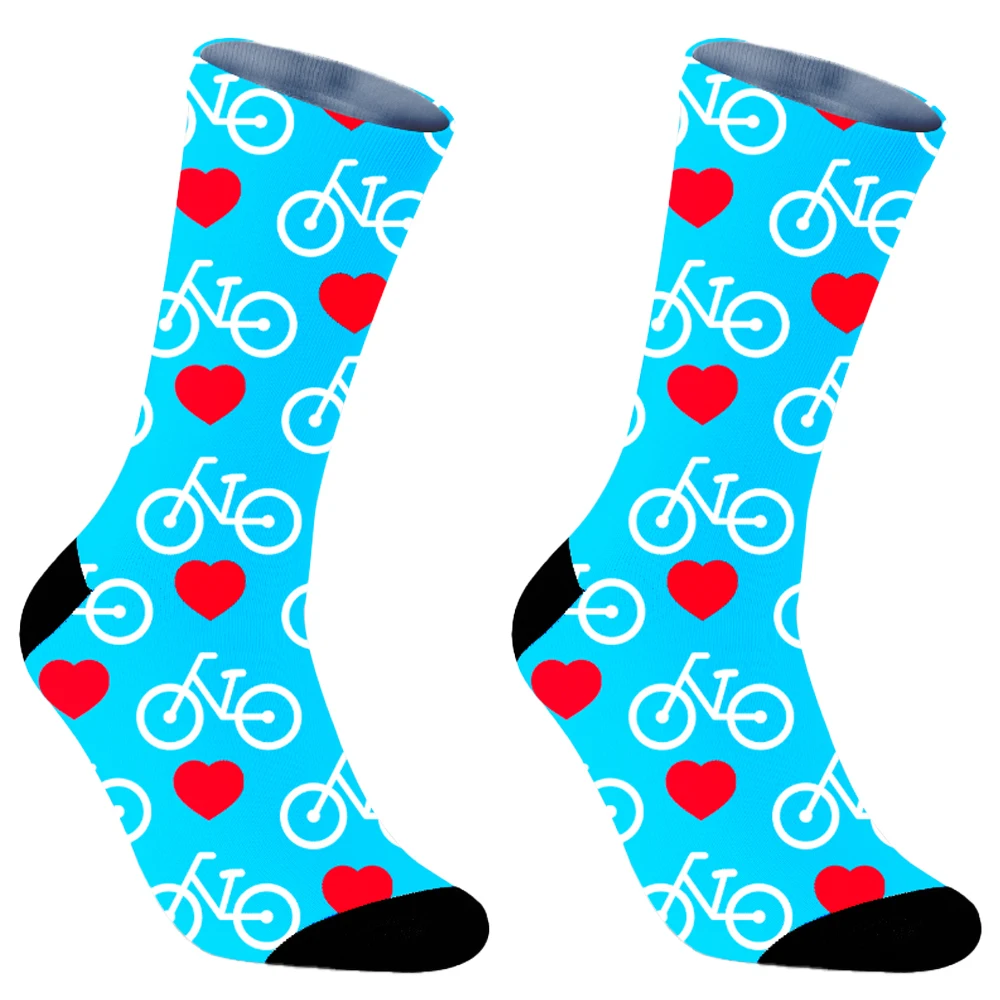 2024 New Cycling Socks Harajuku Sweat Absorbing Stockings All Season Long Socks Accessories for Unisex Birthday Present