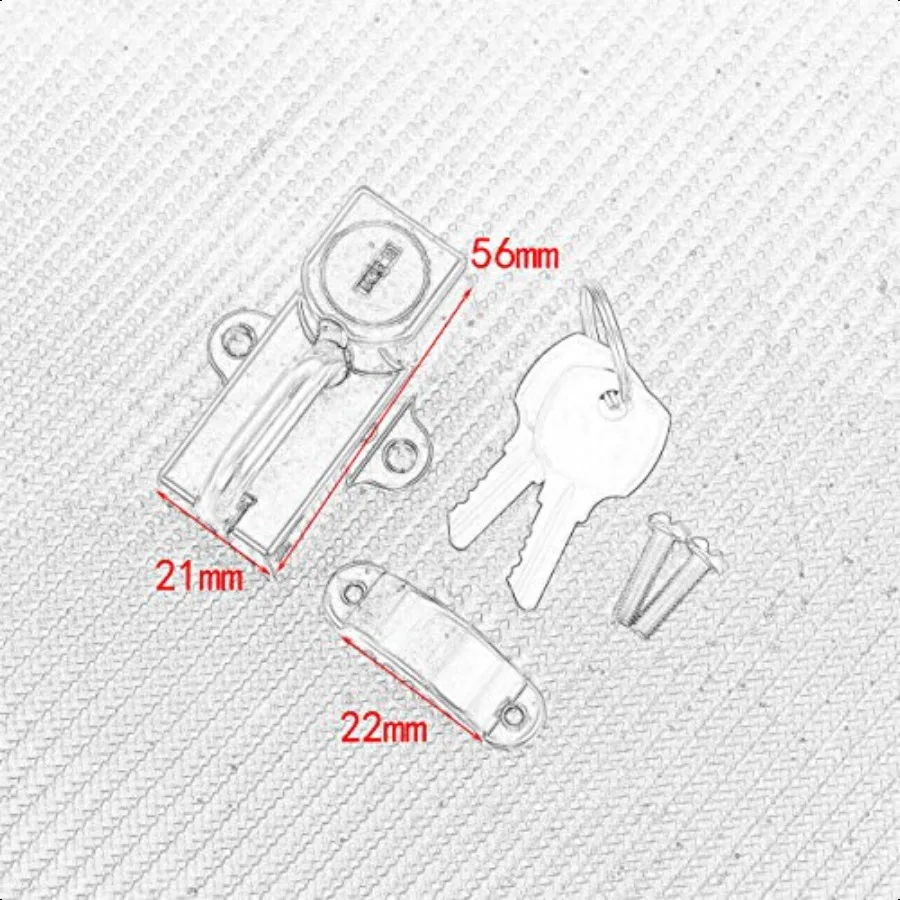 Universal Helmet Security Lock Set Fit for Motorcycles with 7 8 22mm Diameter Tubes Black