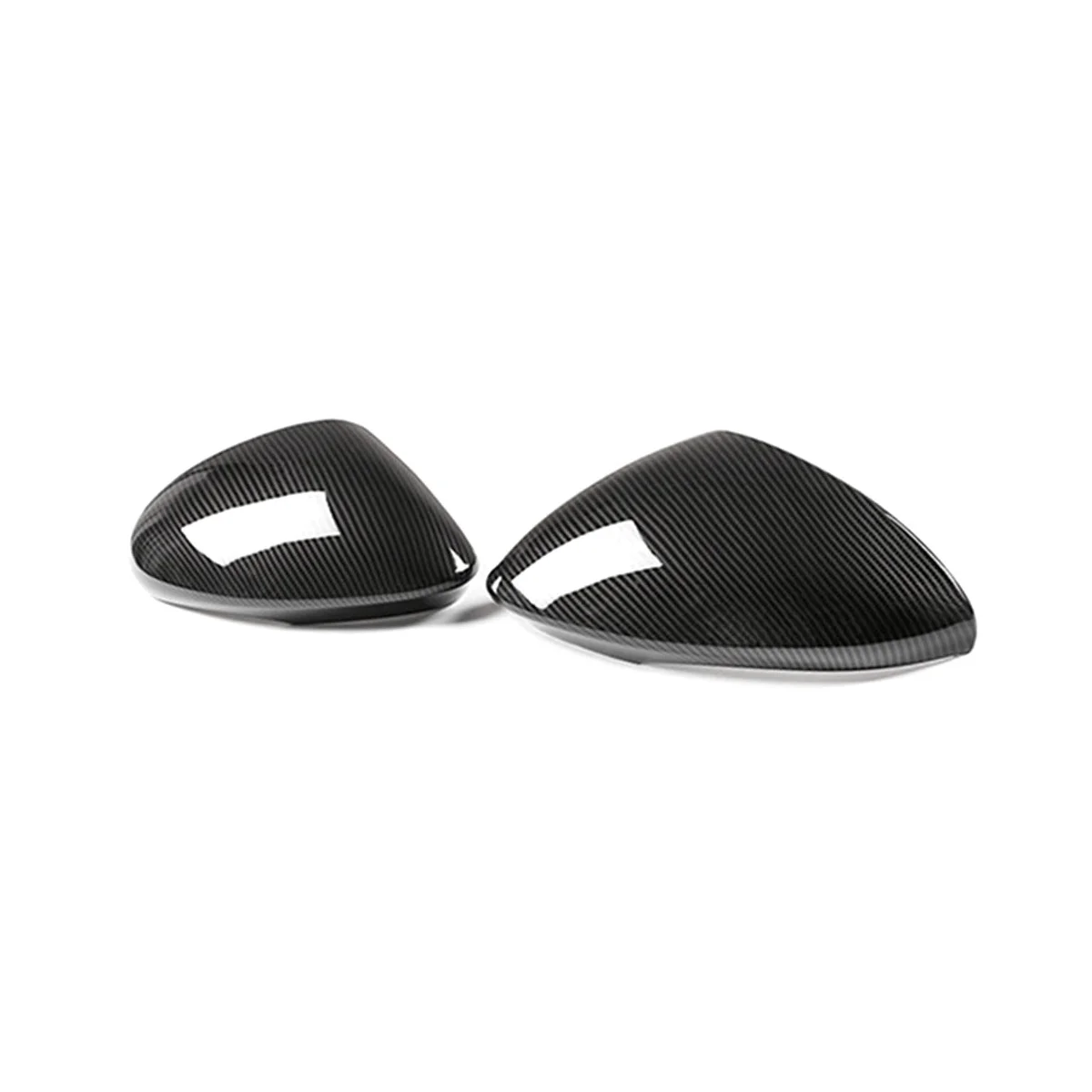 Car Side Rearview Mirror Caps Cover Carbon Fiber Style for Alfa Romeo Stelvio 2017-2020