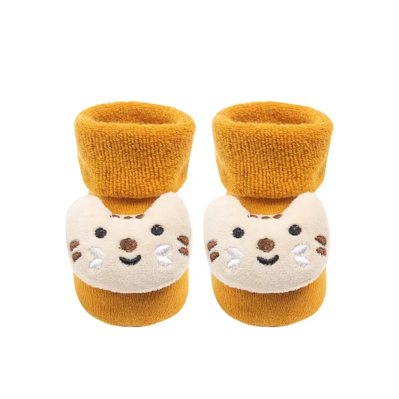 Infant Christmas Santa Claus Warm Slippers Children Sock Newborn Cotton Winter Baby Girls Boys Kids Antislip Socks