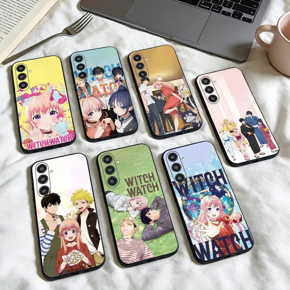 

HOT Anime W-Witch Watch phone Case For Samsung Galaxy A73,A72,A71,A70,A53,A52,A51,Others Soft Black Shell