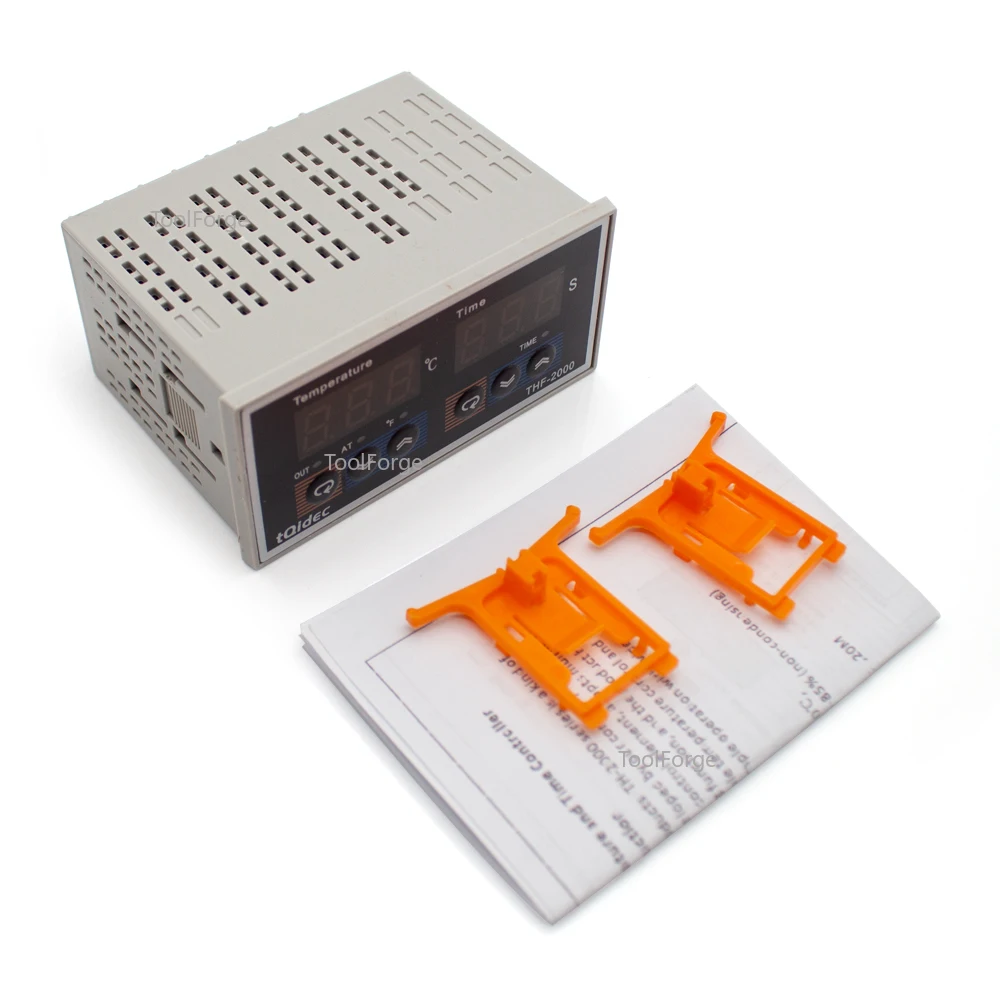 THF-2000 ترموستات كهربائي الوقت ودرجة الحرارة التحكم المتكامل شاشة ديجيتال PID تحكم K نوع التتابع/SSR AC85-265V #2