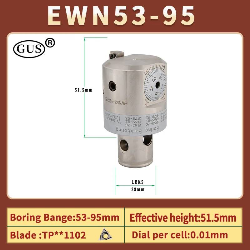 CBH EWN Precision EWN20 EWN25 EWN32 EWN41 EWN68 EWN150 portautensili di alesatura regolabile foro CKB LBK1 2 3 4 5 6 LBK