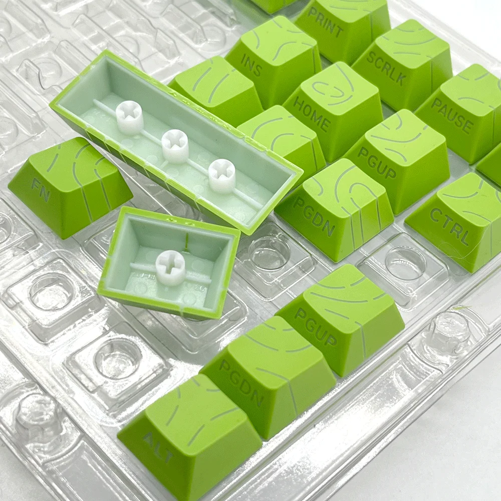 Super Contour Stripe Light PBT-Tastenkappen für mechanische Tastaturen, Cherry-Höhe, Tastenkappen für 61/68/75/84/87 Tasten, Gaming-Tastatur – Detail 10