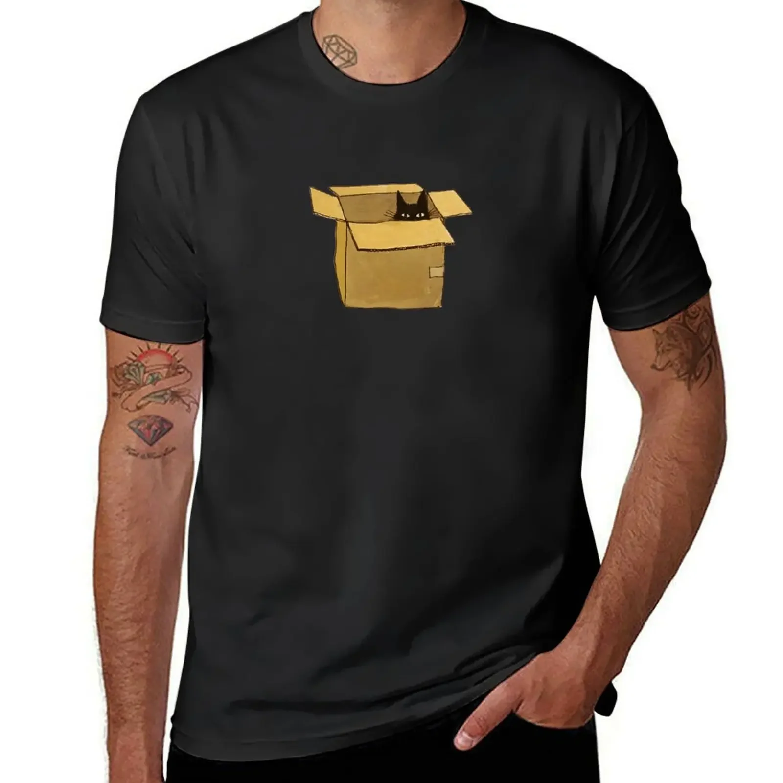 Plop in a box T-Shirt for a boy customs summer clothes mens designer clothes