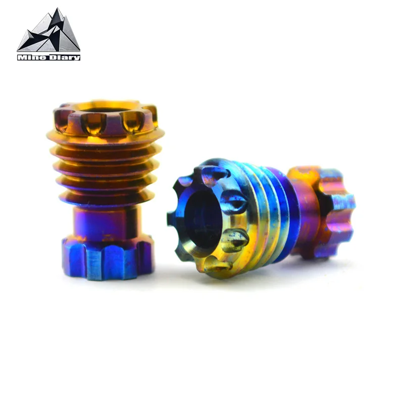 EDC Paracord Pendant TC4 Titanium Alloy Knife Beads Pendant Decompress Fidget Toys Decorative Accessories