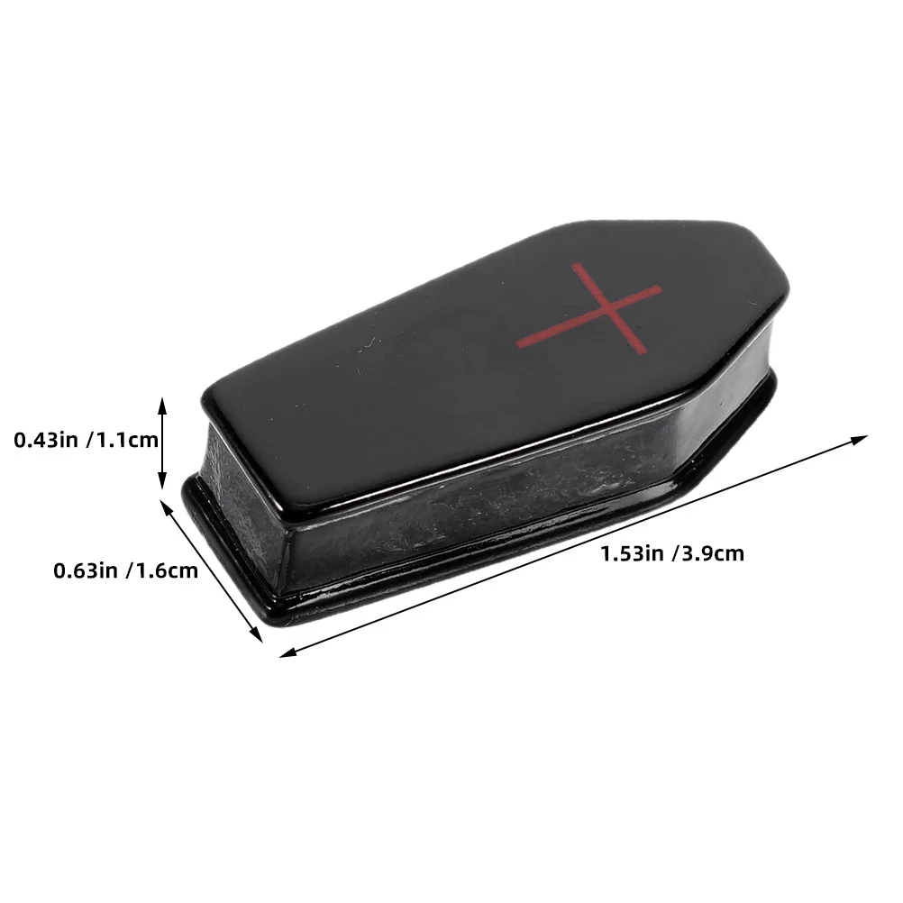 50 Uds Mini ataúd resina Halloween Micro decoraciones de paisaje para accesorios de fiesta de Casa Encantada y decoración festiva del hogar