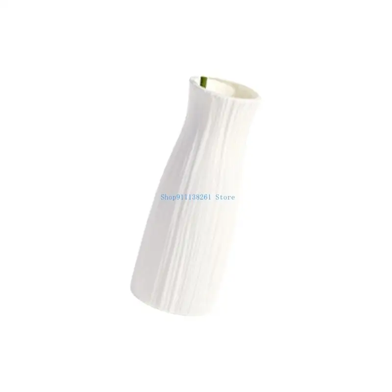 

H05E Modern Plastic Flower Vases Dried Florals Holder for Home Office Desktop Decors