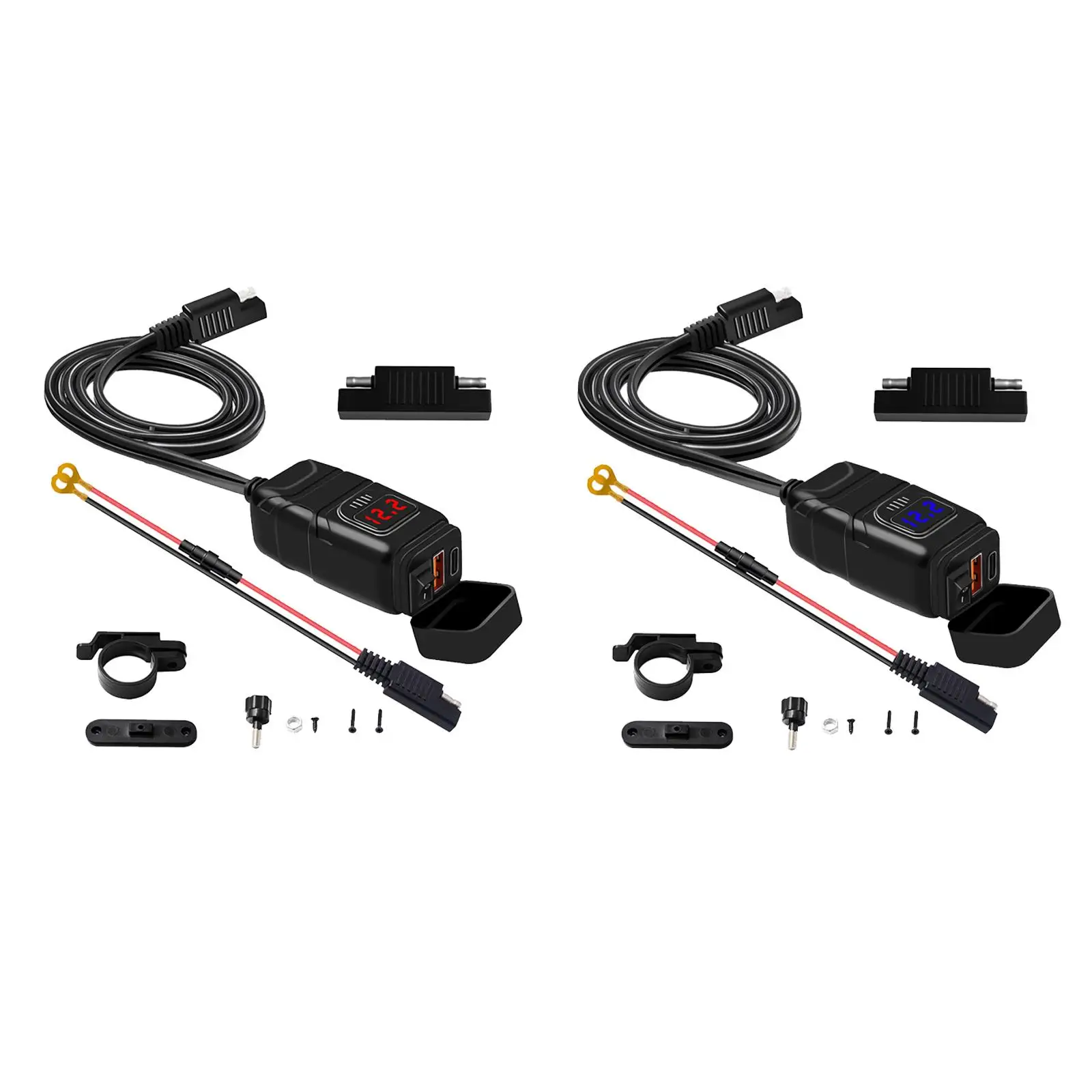 

Motorcycle USB r DC12V-24V USB Smart Protection with Voltmeter