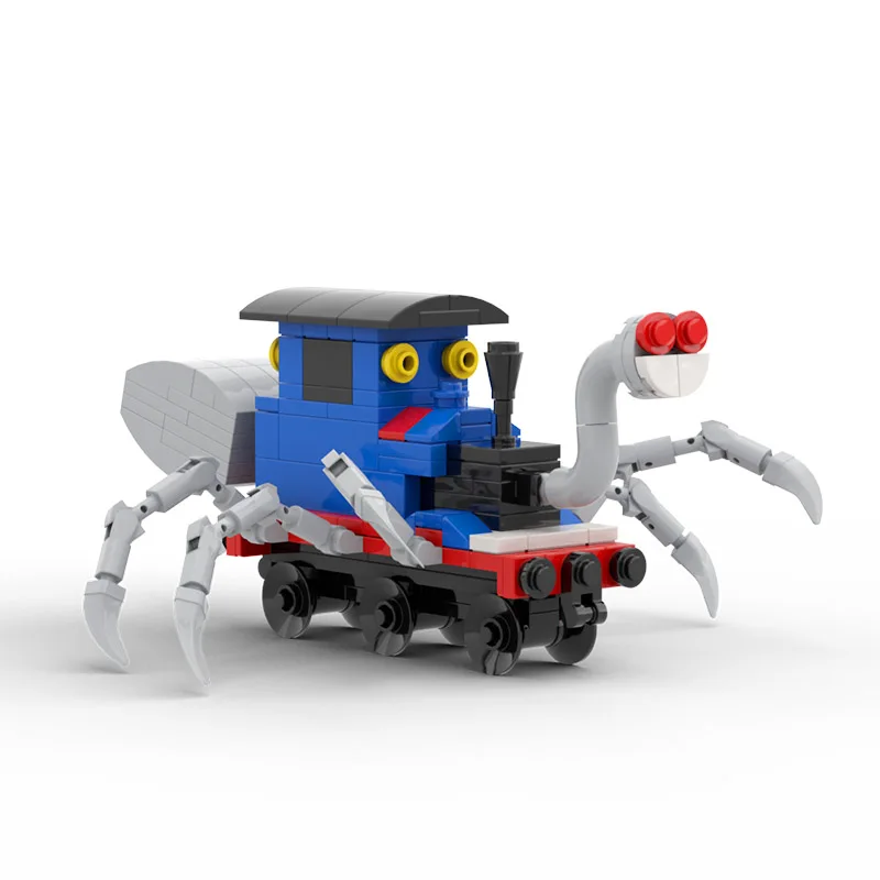 BuildMoc Mutant Choo-Choo Charles Building Blocks Set Horrors Game Spider Train Animal Figures Bricks Toy For Children Xmas Gift