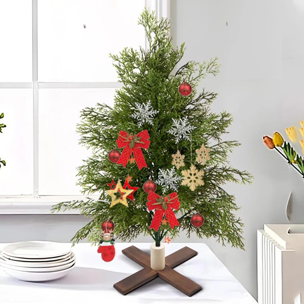 40-50cm künstliche Weihnachts kiefer Kunststoff Weihnachten Zeder Ast Veranda Pflanzen für Neujahr Urlaub Party Garten Wohnkultur – Detail 3
