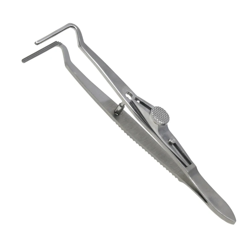 

1pcs Ophthalmic Strabismus Forceps Eye Tweezers Ophthalmic Instrument Stainless Steel