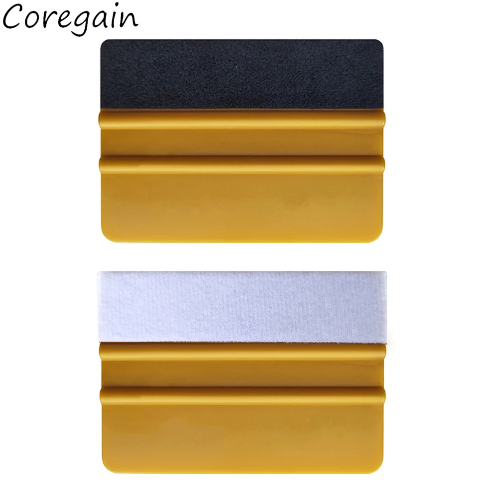 Felt Edge Squeegee 4 Inch Car Film Wrap Scraper Vinyl Wrap Application Bubble Removal Tools Window Tint Wrapping Tool