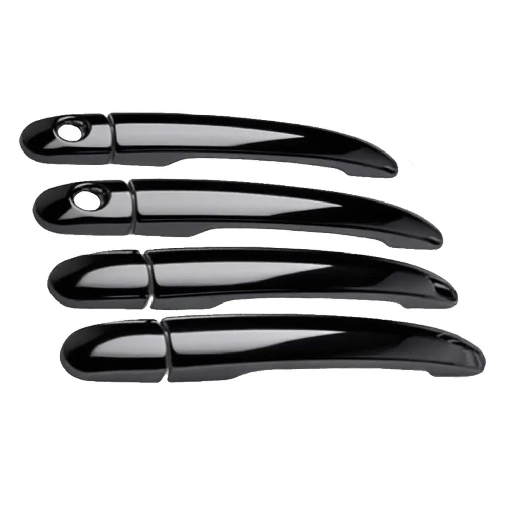 

Car Upgrade Carbon Fiber Chrome Silver Black Door Handle Cover For Chevrolet Estate 2004 2005 2006 2007 2008 2009 Stickers