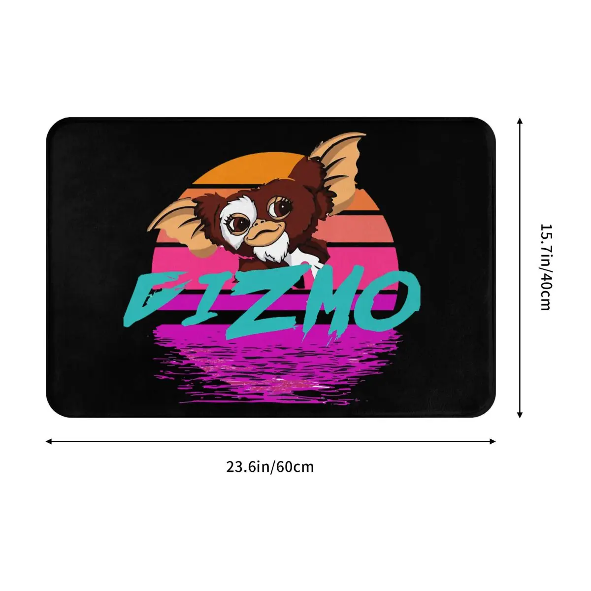 Gremlins Mogwai Gizmo Film Bath Mat Retrowave Doormat Flannel Carpet Balcony Rug Home Decor