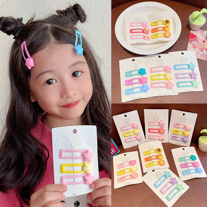 

Baby Cute No Harm Hair Small Little Girl Broken Hairr Card Headwear Daughter Children's Hair Accessories Baby Small Hairs Clip